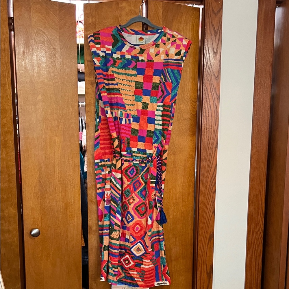 FARM Rio Colorful Geometric Maxi Dress